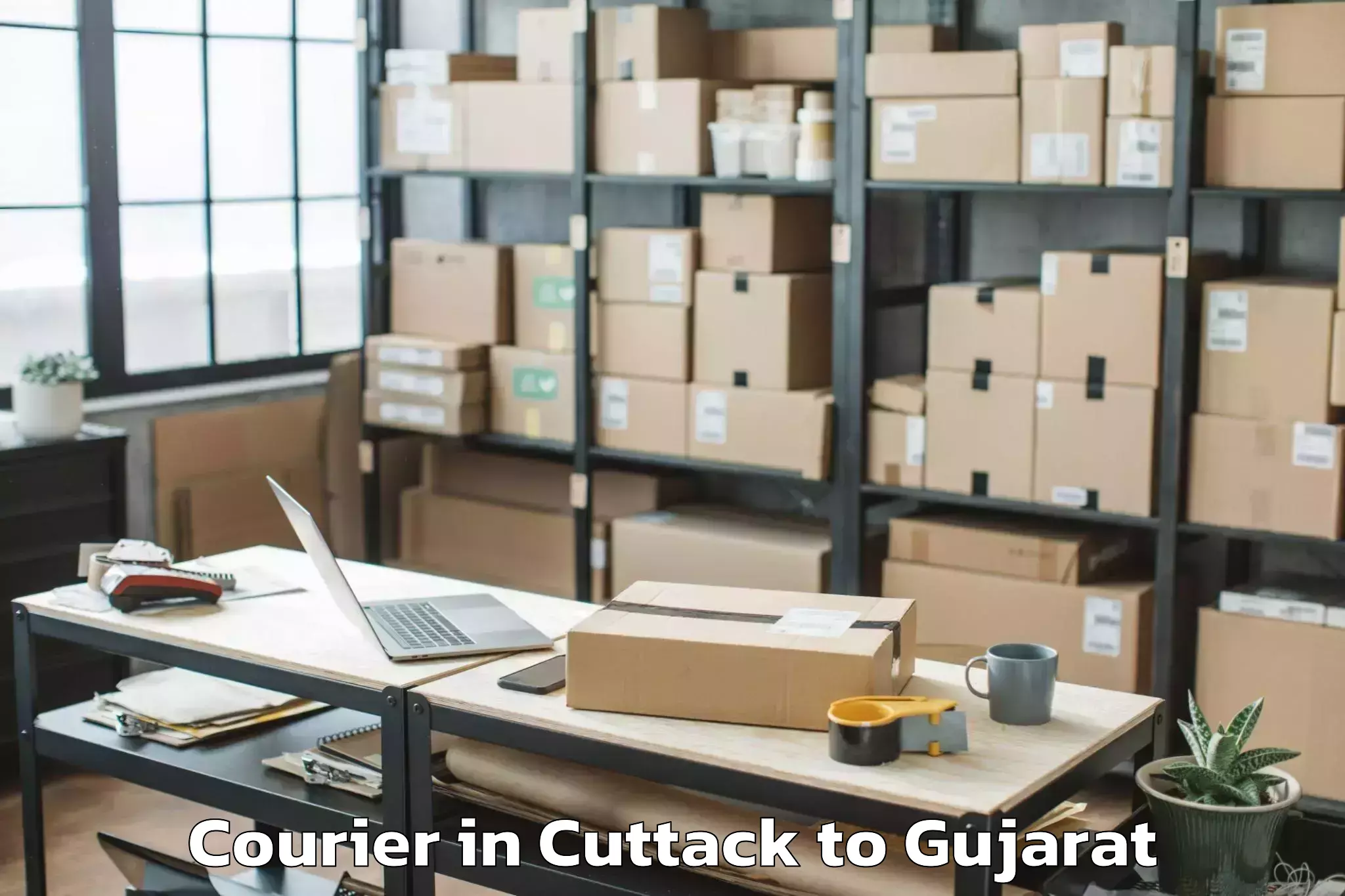 Reliable Cuttack to Harij Courier